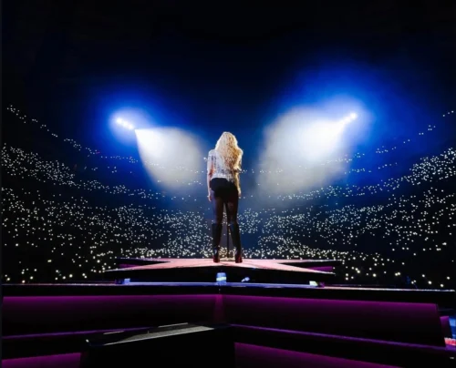 Renee Rapp in front of a sold out crowd in Madison Square Garden