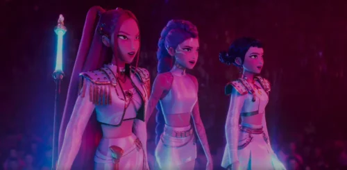 Rumi, Mira, and Zoey during the final battle