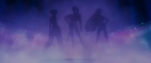 The Huntr/x trio silhouettes