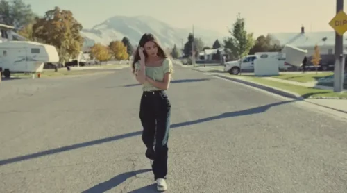 Olivia Rodrigo in her 'Driver's License' music video